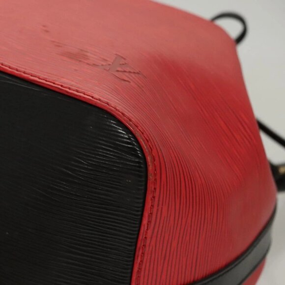 LOUIS VUITTON Epi Petit Noe Shoulder Bag Bicolor Black Red M44017 Auth BA2220 - Picture 5 of 16